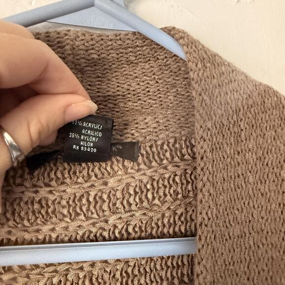 August Silk Sweater Vintage Medium Open Front Cardigan Knit Gilmore Girls - Picture 5 of 9